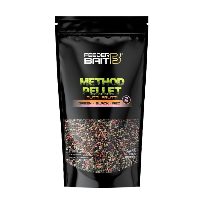 PELLET TUTTI FRUTTI GREEN BLACK RED 800G OPK/5SZT